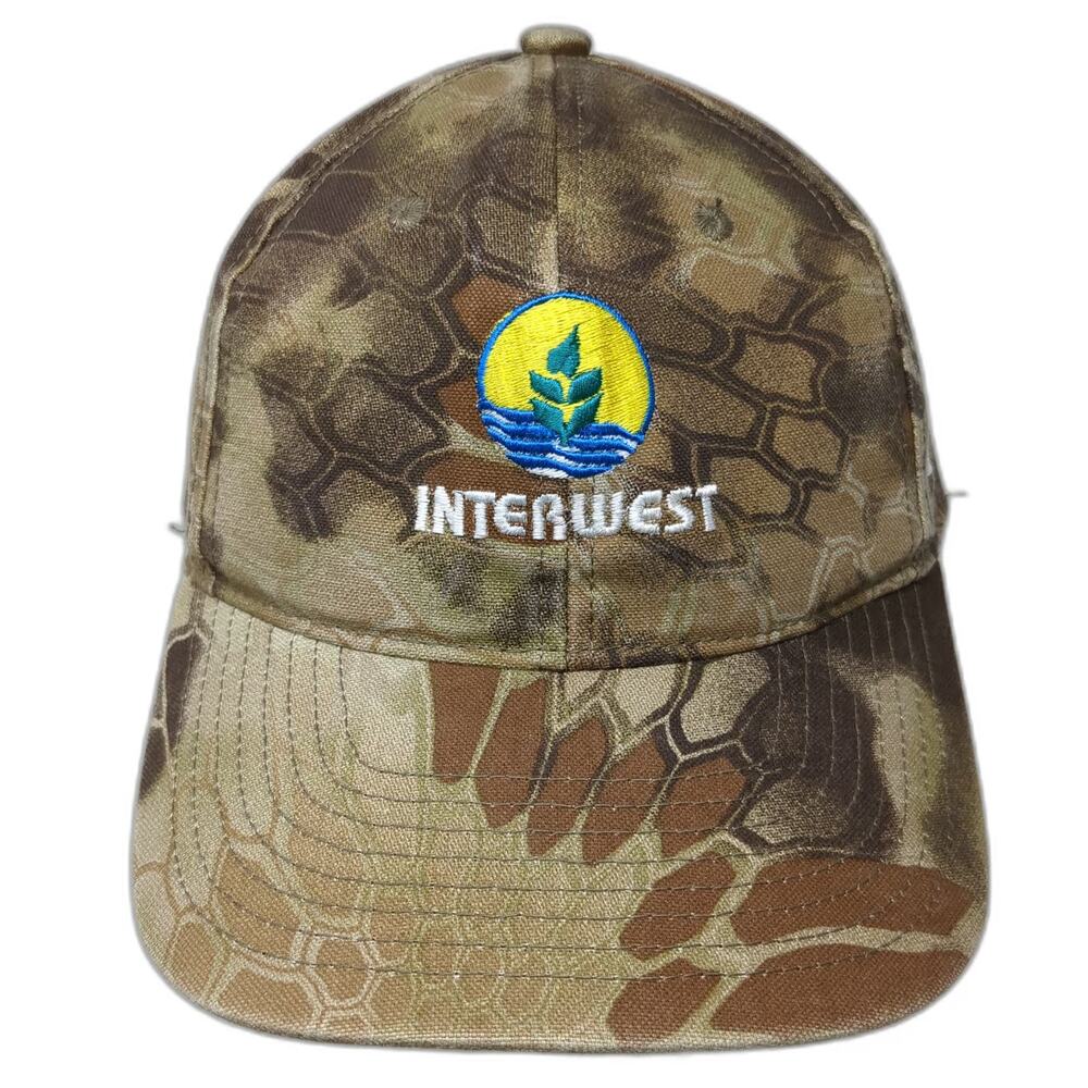 Port Authority Baseball Cap Brown One Size Interwest Valley Camo Hat Strapback